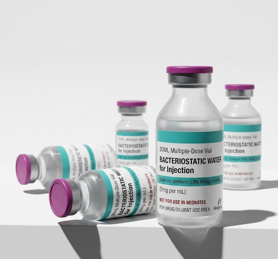 bottles of reconstitution solution